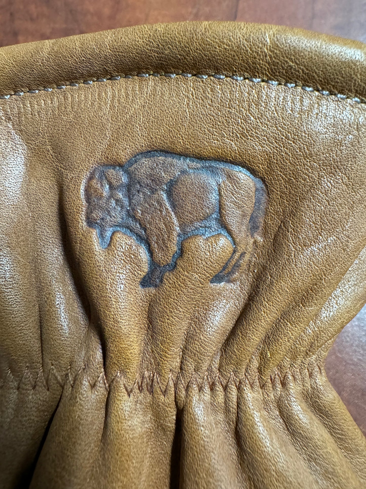 Bison Leather Mitts