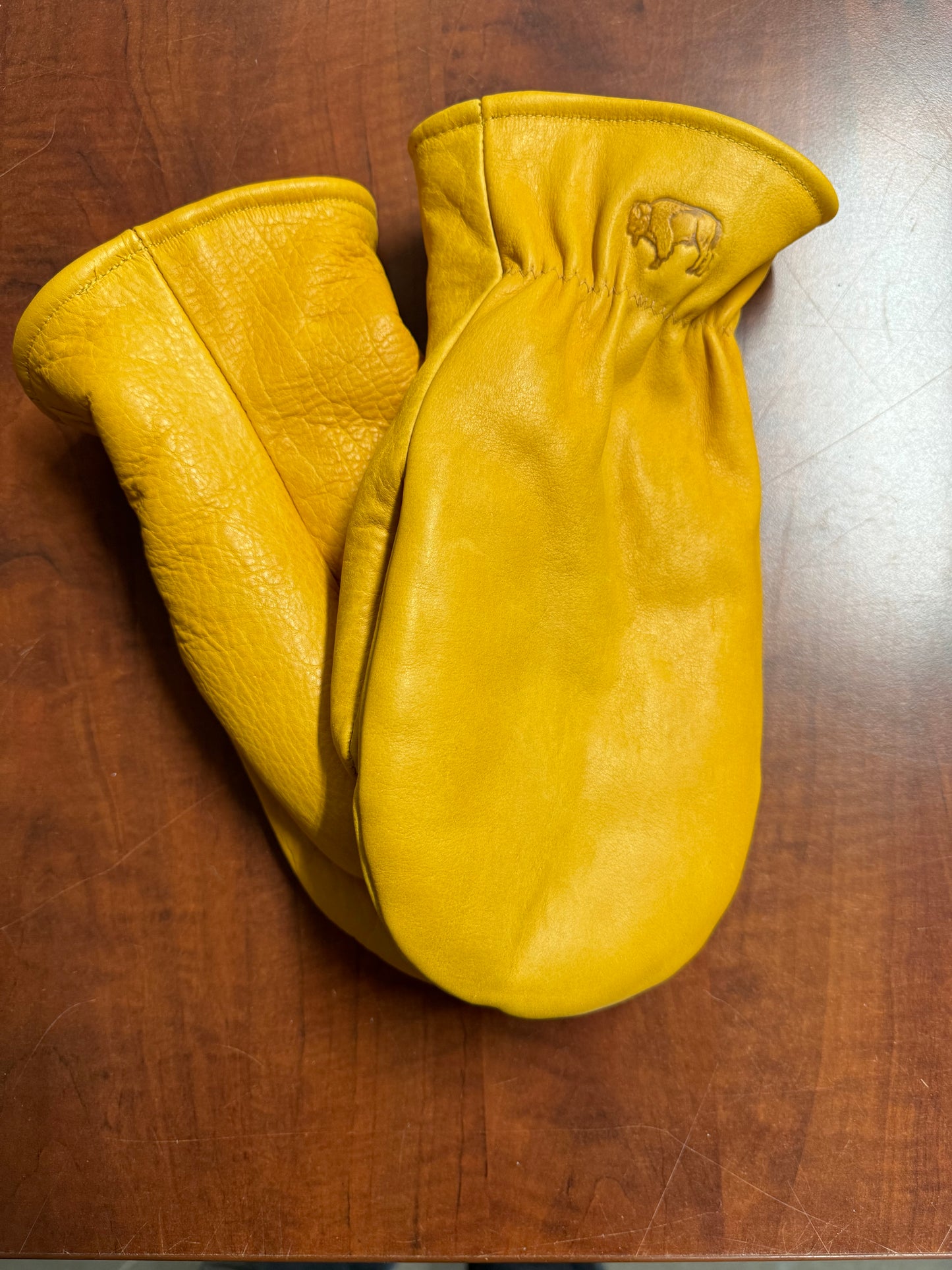 Bison Leather Mitts