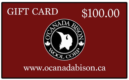 O'Canada Bison Wool Corp. Gift Card