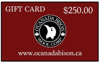 O'Canada Bison Wool Corp. Gift Card