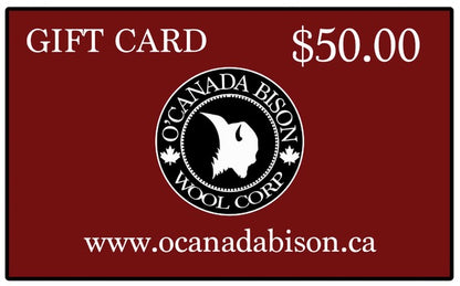 O'Canada Bison Wool Corp. Gift Card